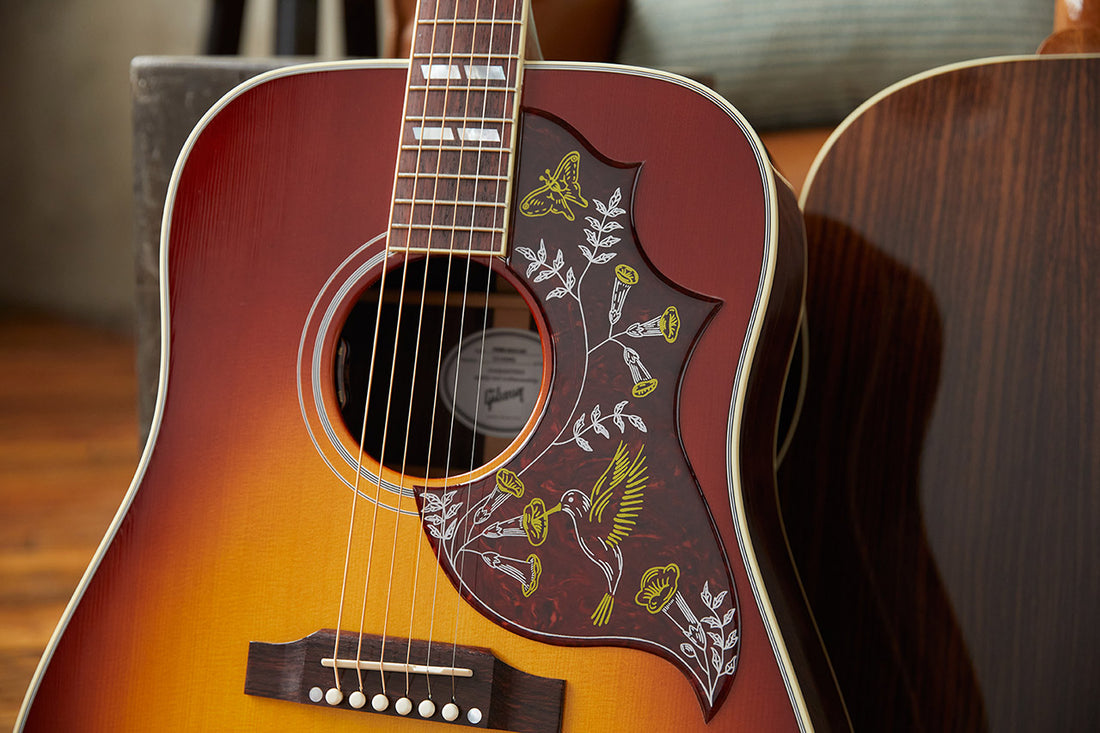 Banner Image For How iconic Gibson and Epiphone pickguard artwork elevates the humble flat-top acoustic