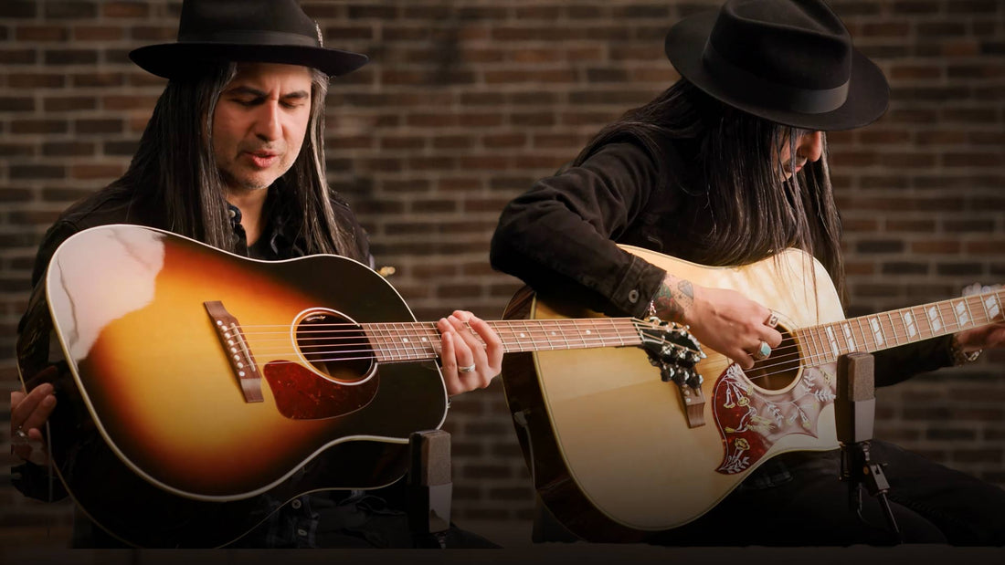 Banner Image For Gibson J-45 versus Gibson Hummingbird: What’s the difference?