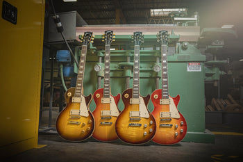 Banner Image For Gibson unveils the Les Paul Standard Double Trouble with uncovered humbuckers featuring Double Classic White bobbins
