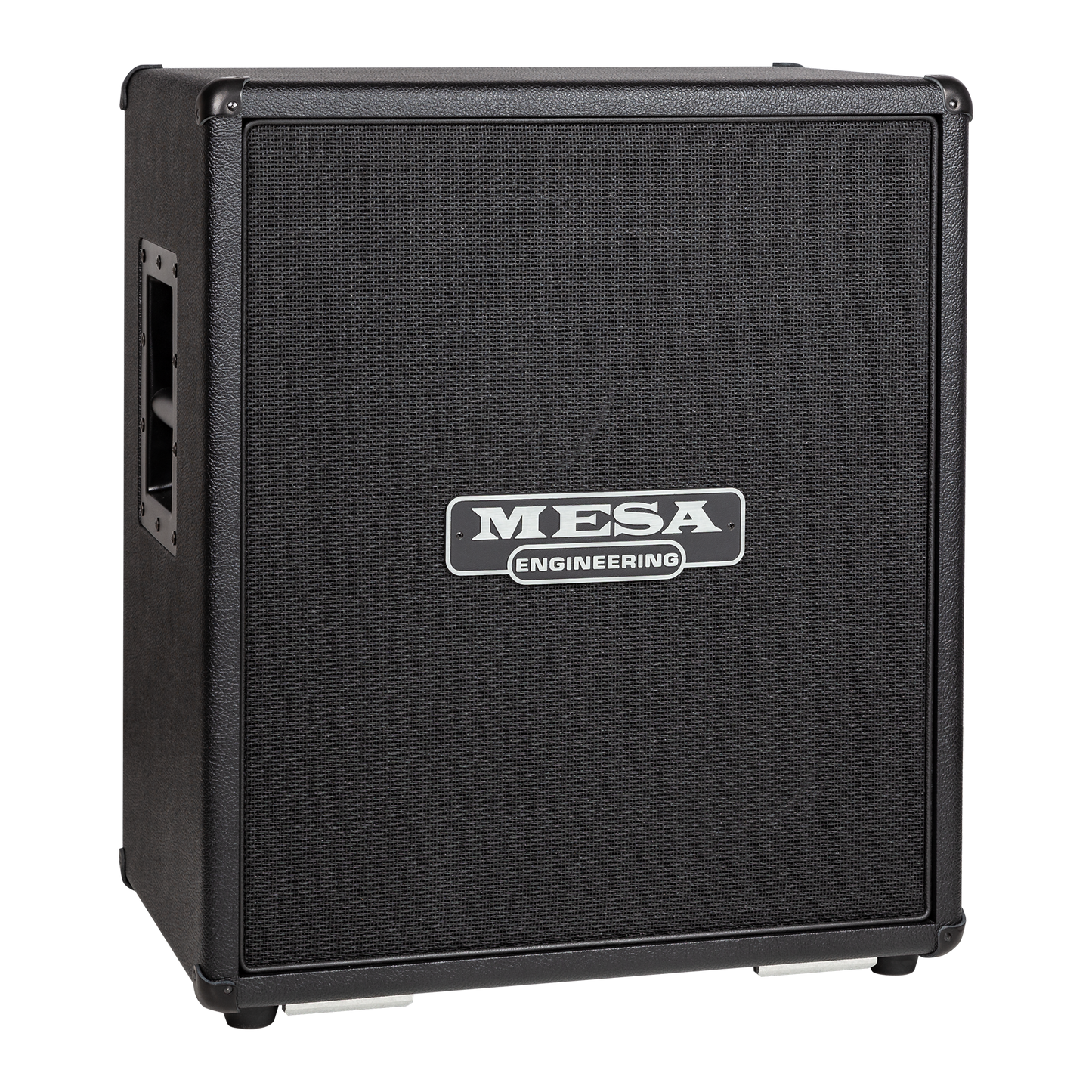 Mesa/Boogie 2x12 Rectifier Diagonal Cabinet, Black Bronco Vinyl with Black Jute Grille & Black Piping Cabinet Mesa/Boogie