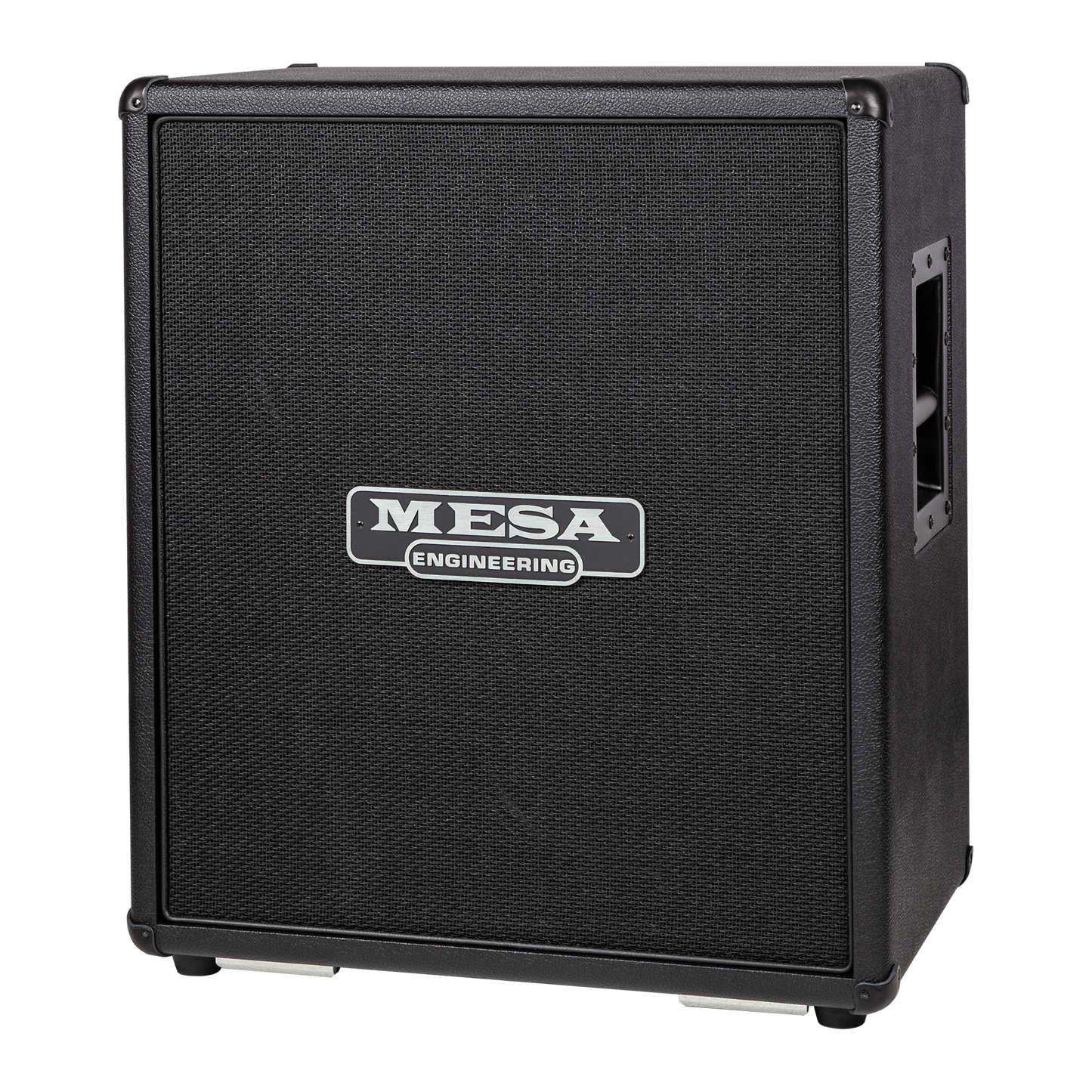 Mesa/Boogie 2x12 Rectifier Diagonal Cabinet, Black Bronco Vinyl with Black Jute Grille & Black Piping Cabinet Mesa/Boogie