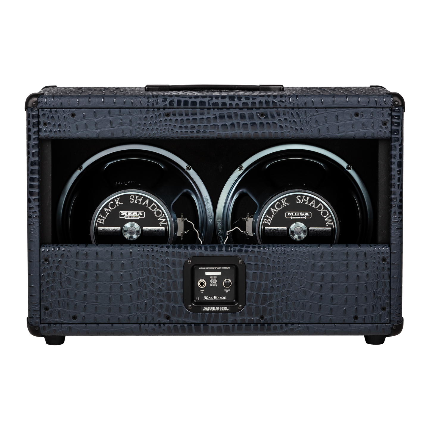 Mesa/Boogie Custom Configured 2x12 Boogie Open Back Cabinet, Navy Crocodile Cabinet Mesa/Boogie