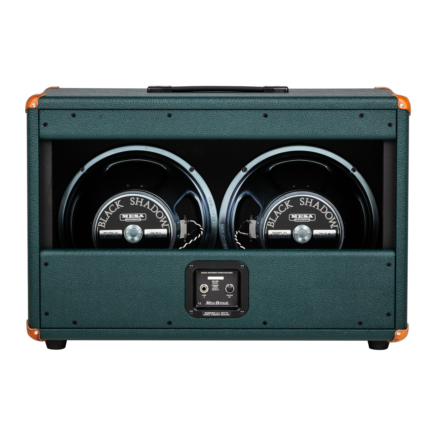 Mesa/Boogie Custom Configured 2x12 Boogie Open Back Cabinet, Emerald Bronco Cabinet Mesa/Boogie