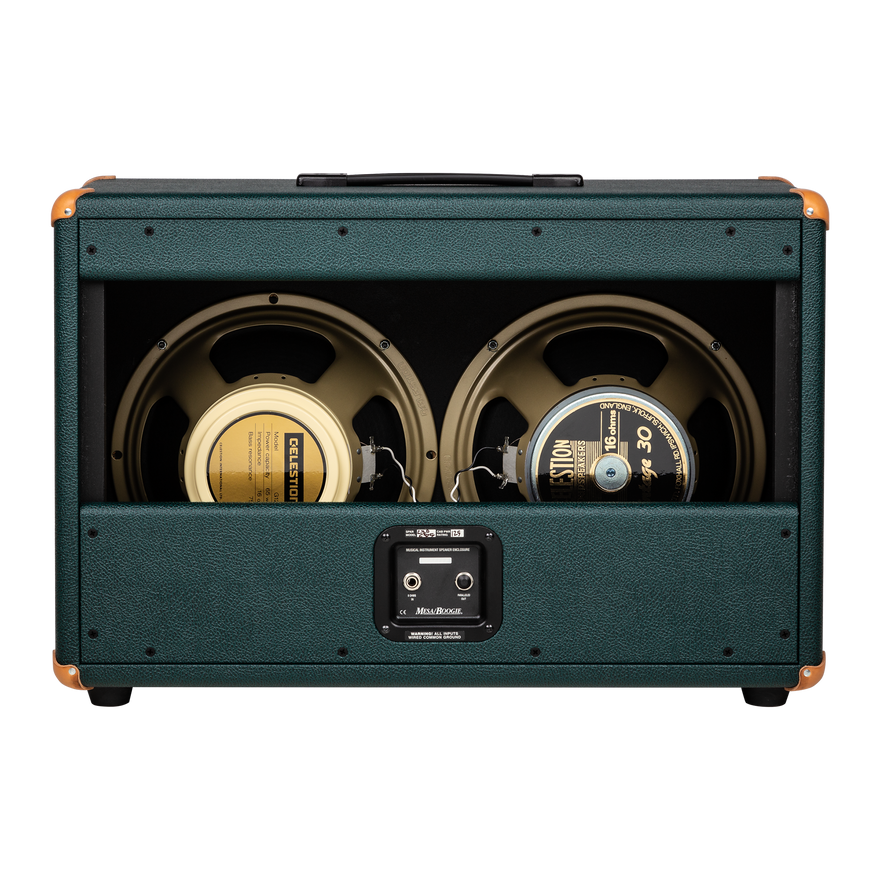 Mesa/Boogie Custom Configured 2x12 Boogie Open Back Cabinet, Emerald Bronco, Custom Speakers Cabinet Mesa/Boogie