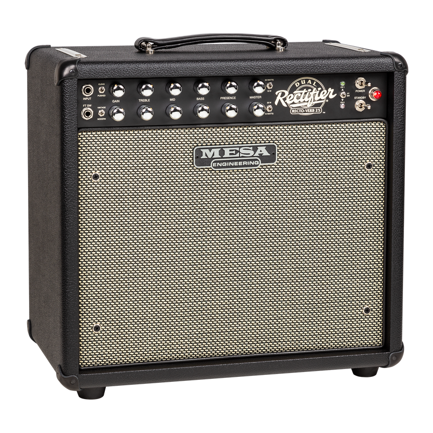 Mesa/Boogie Recto-Verb 25 1x12 Combo, Black Bronco Combo Amplifier Mesa/Boogie