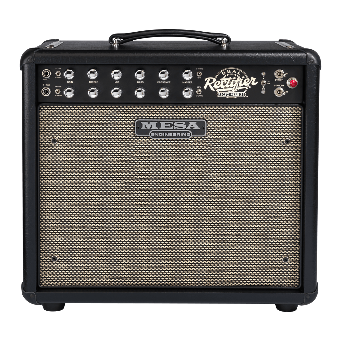 Mesa/Boogie Recto-Verb 25 1x12 Combo, Black Taurus Combo Amplifier Mesa/Boogie