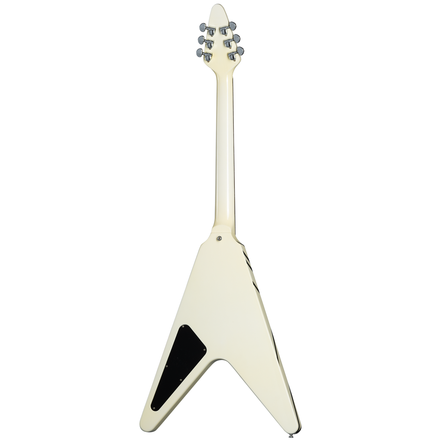 Gibson Certified Vintage 1985 Gibson Designer Series Custom Graphics Flying V, Alpine White with Style 30 Graphic Electric Guitar Gibson Certified Vintage