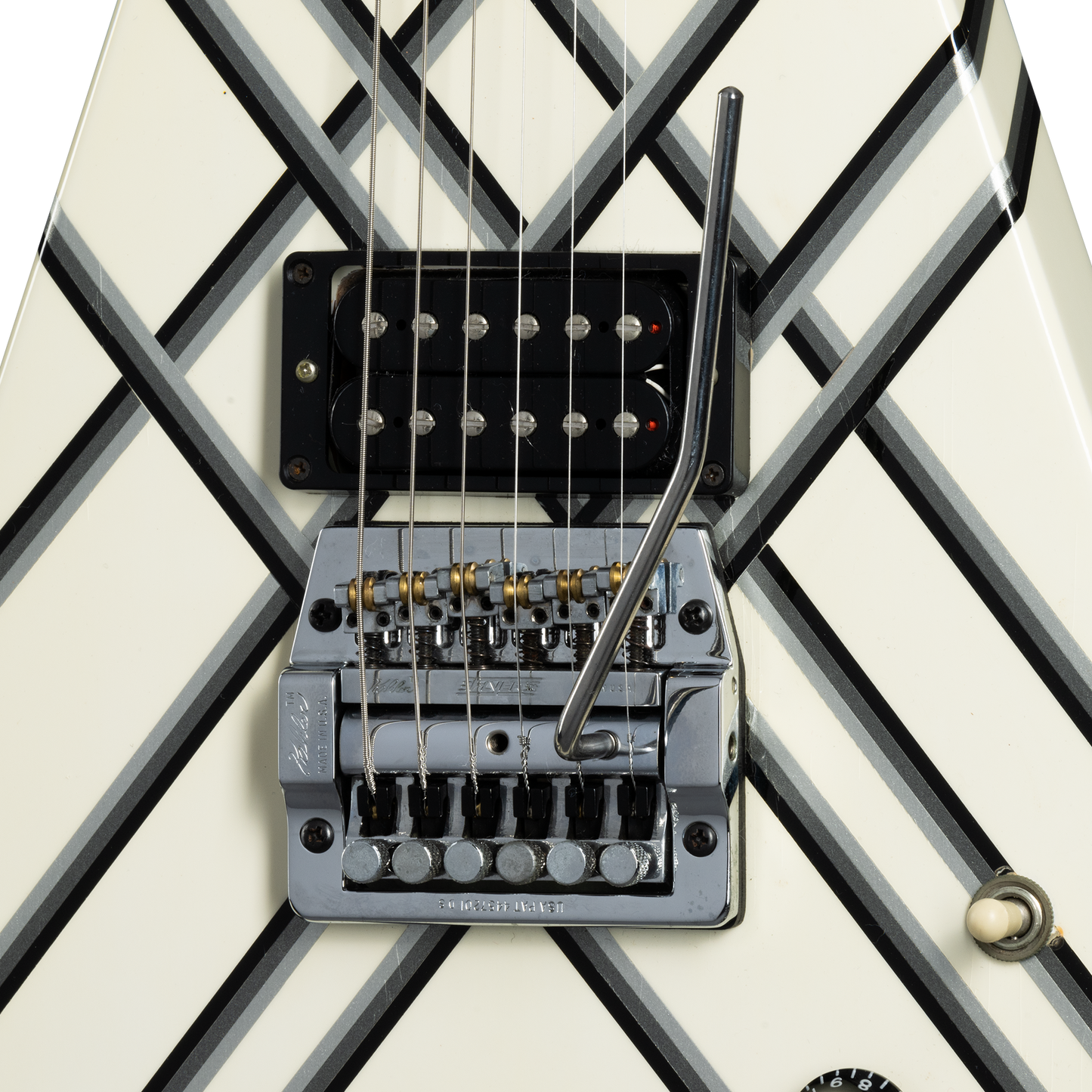 Gibson Certified Vintage 1985 Gibson Designer Series Custom Graphics Flying V, Alpine White with Style 30 Graphic Electric Guitar Gibson Certified Vintage