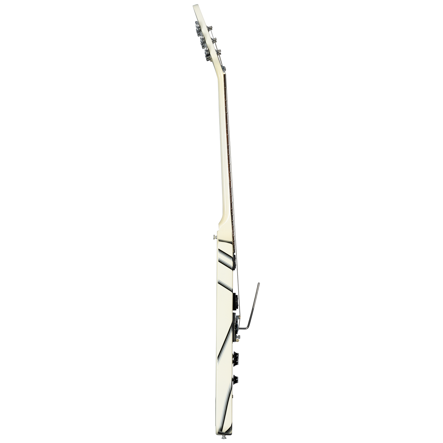 Gibson Certified Vintage 1985 Gibson Designer Series Custom Graphics Flying V, Alpine White with Style 30 Graphic Electric Guitar Gibson Certified Vintage