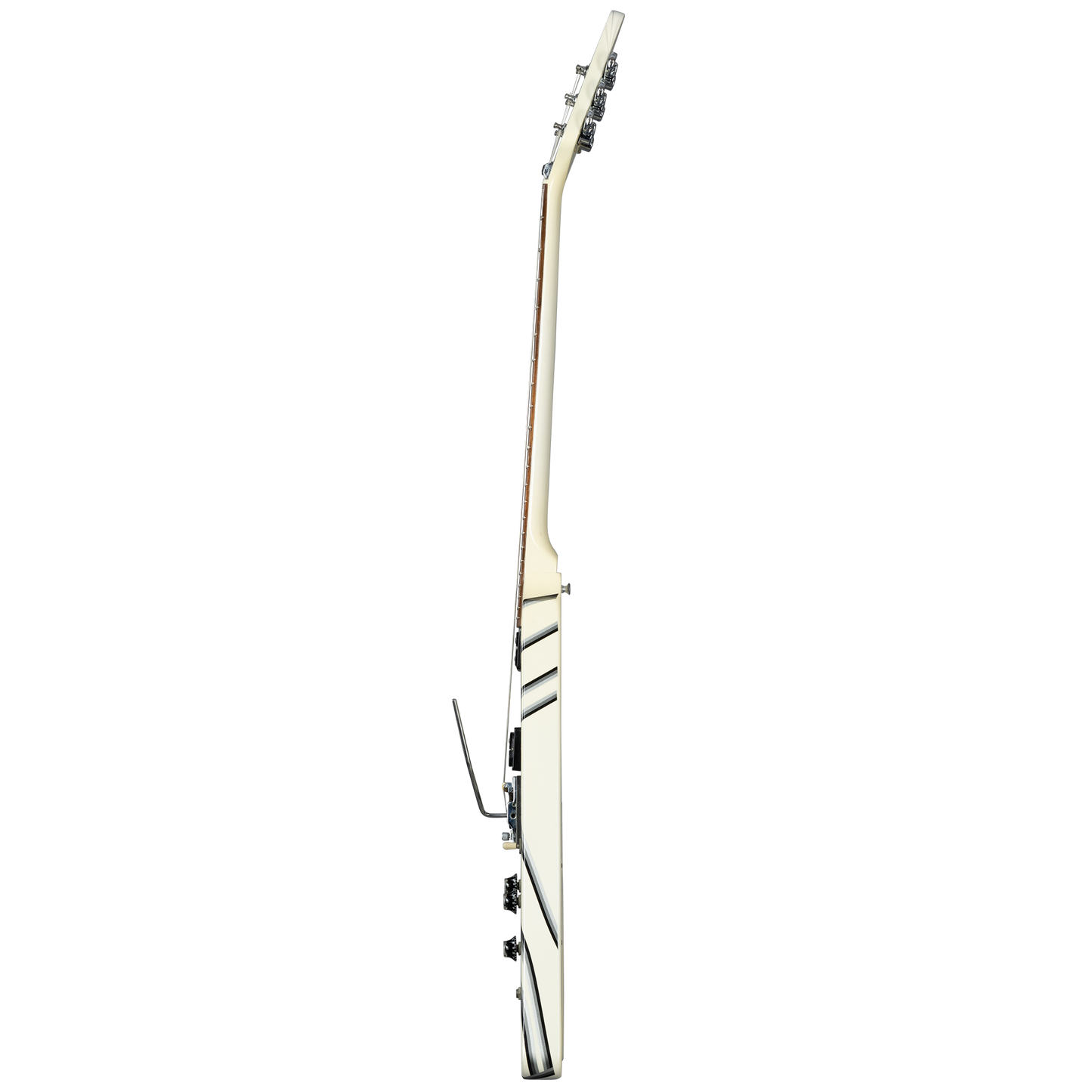 Gibson Certified Vintage 1985 Gibson Designer Series Custom Graphics Flying V, Alpine White with Style 30 Graphic Electric Guitar Gibson Certified Vintage