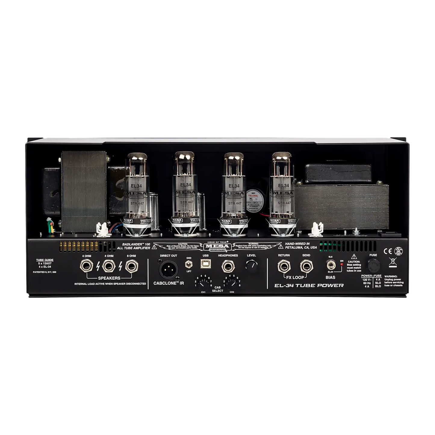 Mesa/Boogie Badlander 100 Rackmount Head, Black Head Mesa/Boogie