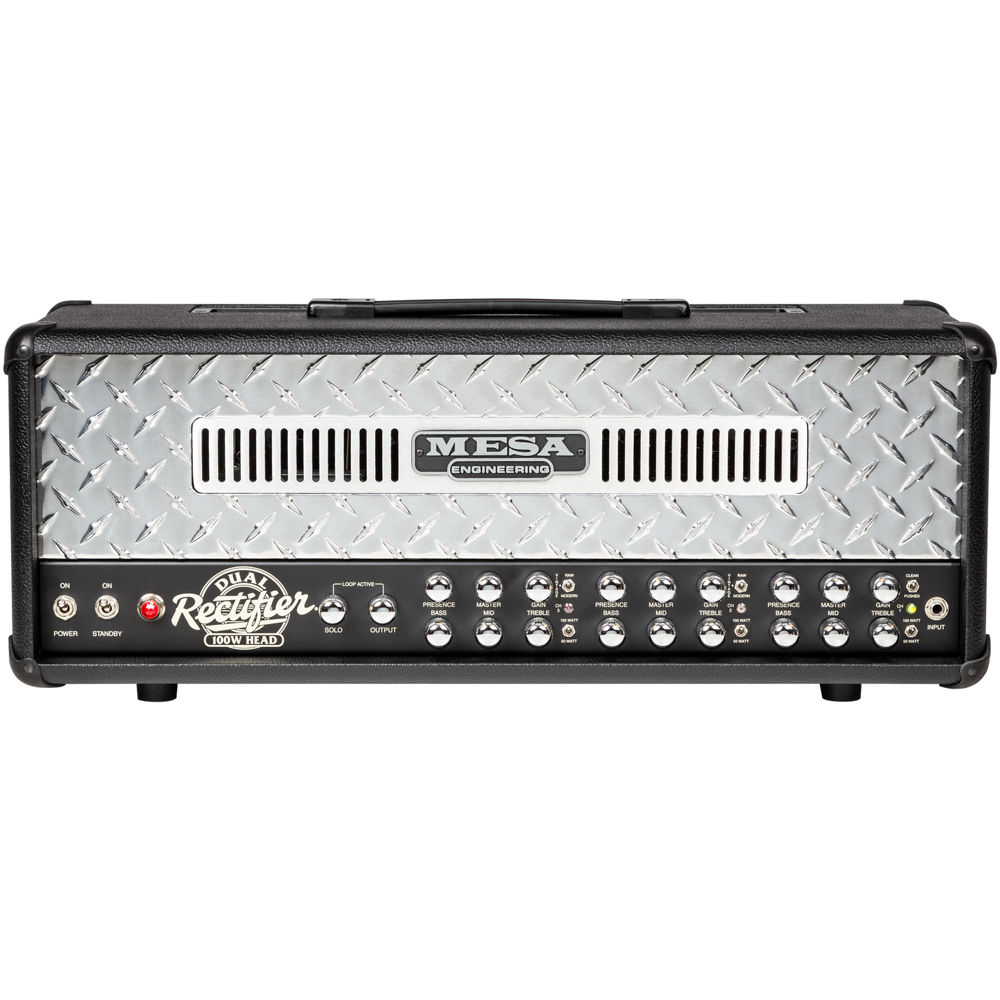 Mesa/Boogie Dual Rectifier Head, Black Bronco, EU Head Mesa/Boogie