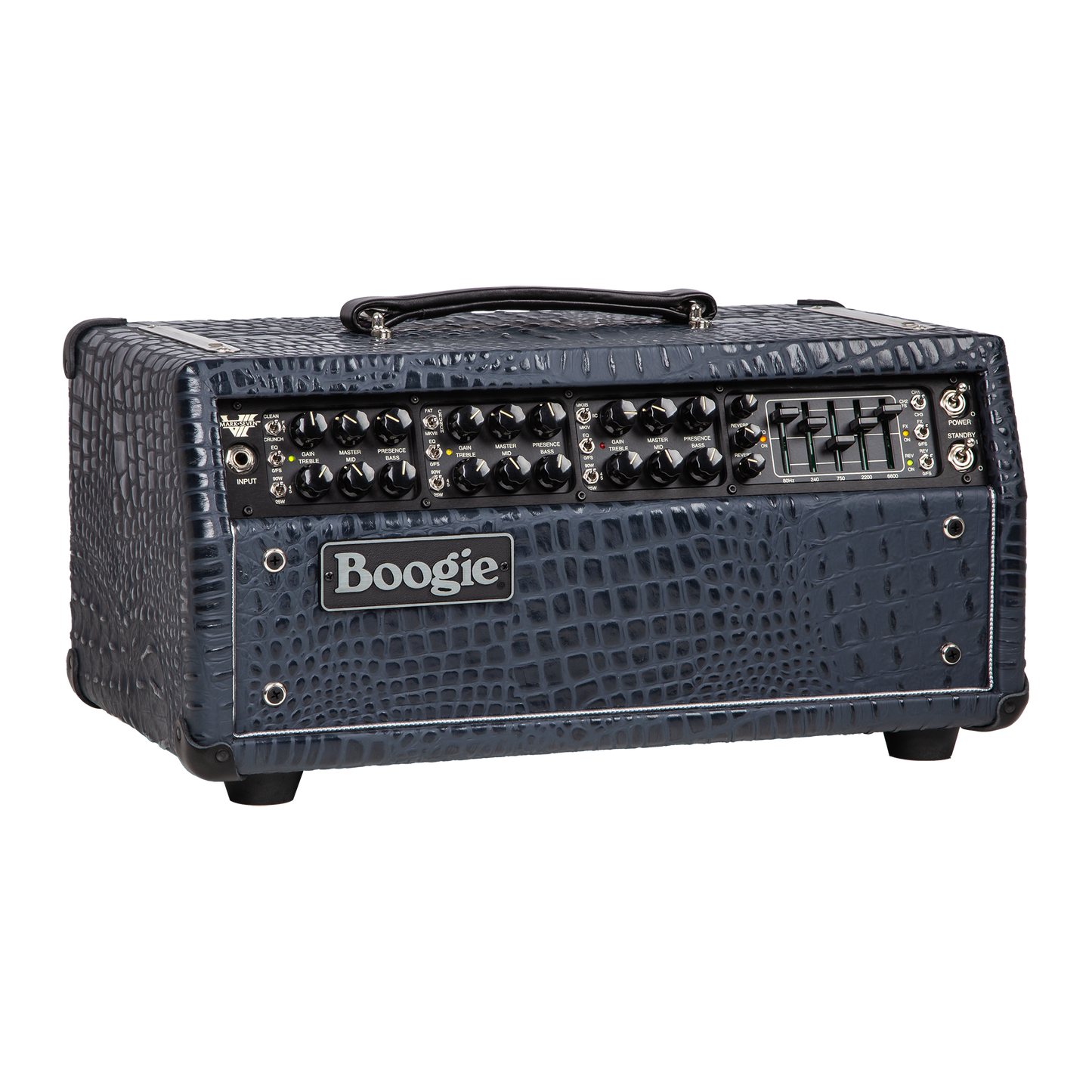 Mesa/Boogie Custom Configured Mark VII Head, Navy Crocodile Head Mesa/Boogie