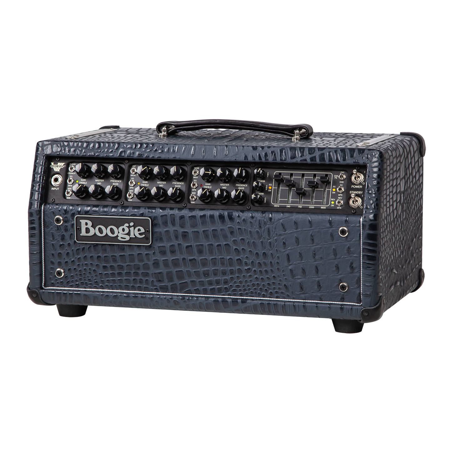 Mesa/Boogie Custom Configured Mark VII Head, Navy Crocodile Head Mesa/Boogie