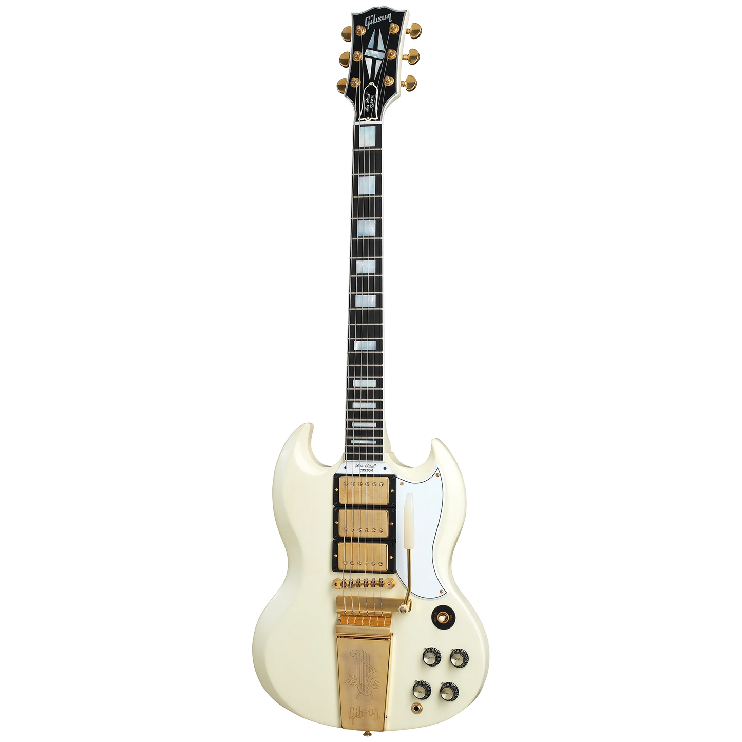 Gibson Custom 1963 Les Paul SG Custom Reissue, VOS, Classic White Electric Guitar Gibson Custom
