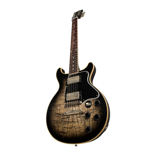Gibson Custom Les Paul Special Double Cut Figured Maple Top VOS, Cobra Burst Electric Guitar Gibson Custom