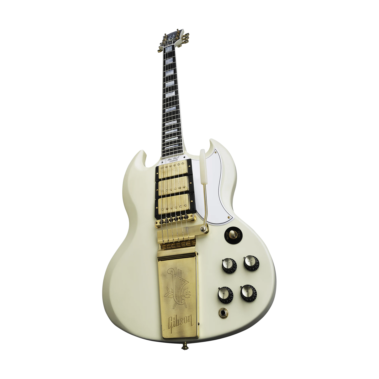 Gibson Custom 1963 Les Paul SG Custom Reissue, VOS, Classic White Electric Guitar Gibson Custom