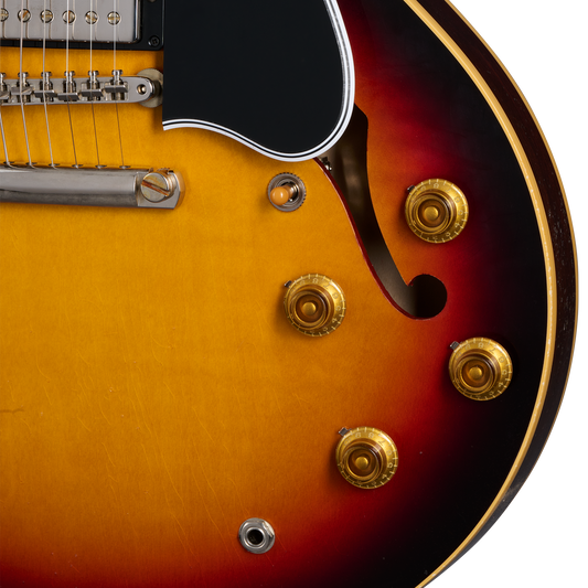 Gibson Custom 1958 ES-335 Reissue, Light Aged, Tri-Burst Electric Guitar Gibson Custom