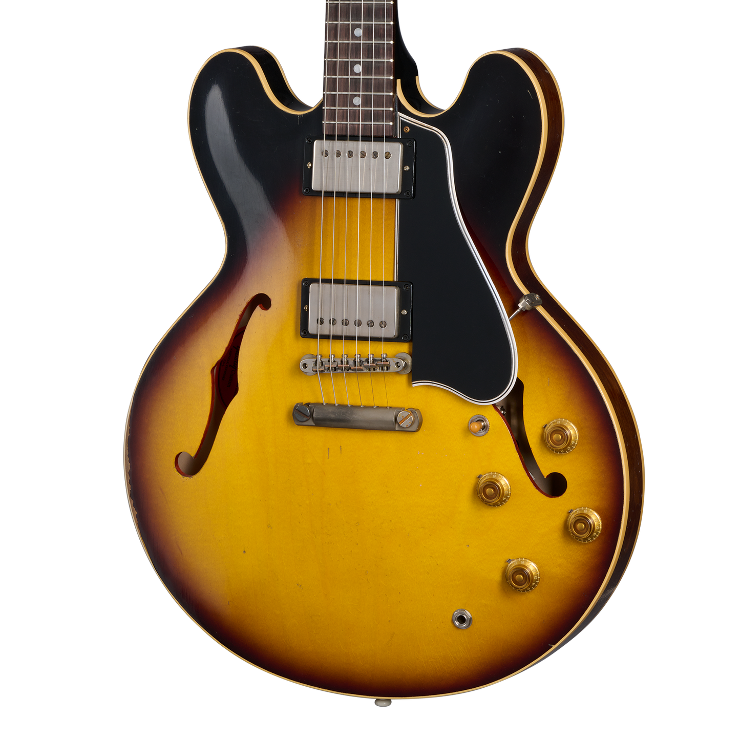 Gibson Custom 1958 ES-335 Reissue, Heavy Aged, Faded Tobacco Burst Electric Guitar Gibson Custom