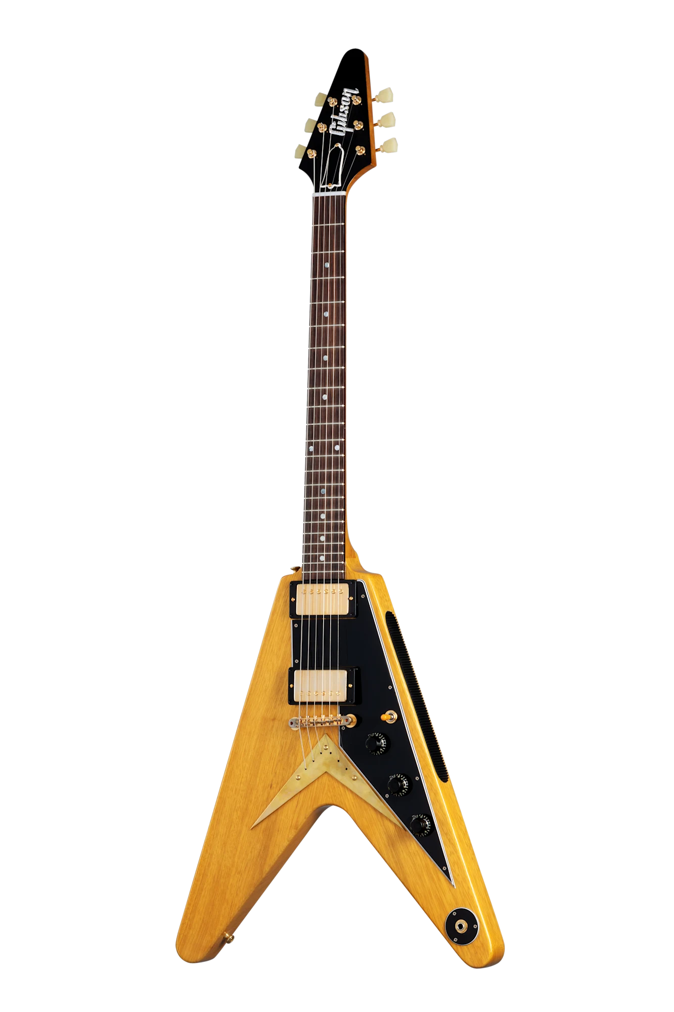 Gibson Custom 1958 Korina Flying V Reissue, VOS, Natural Electric Guitar Gibson Custom
