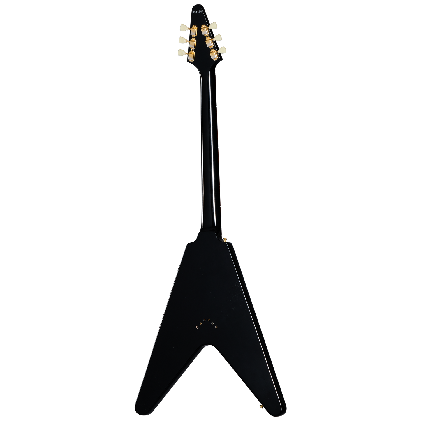 Gibson Custom 1958 Korina Flying V Reissue, Light Aged, Ebony Electric Guitar Gibson Custom