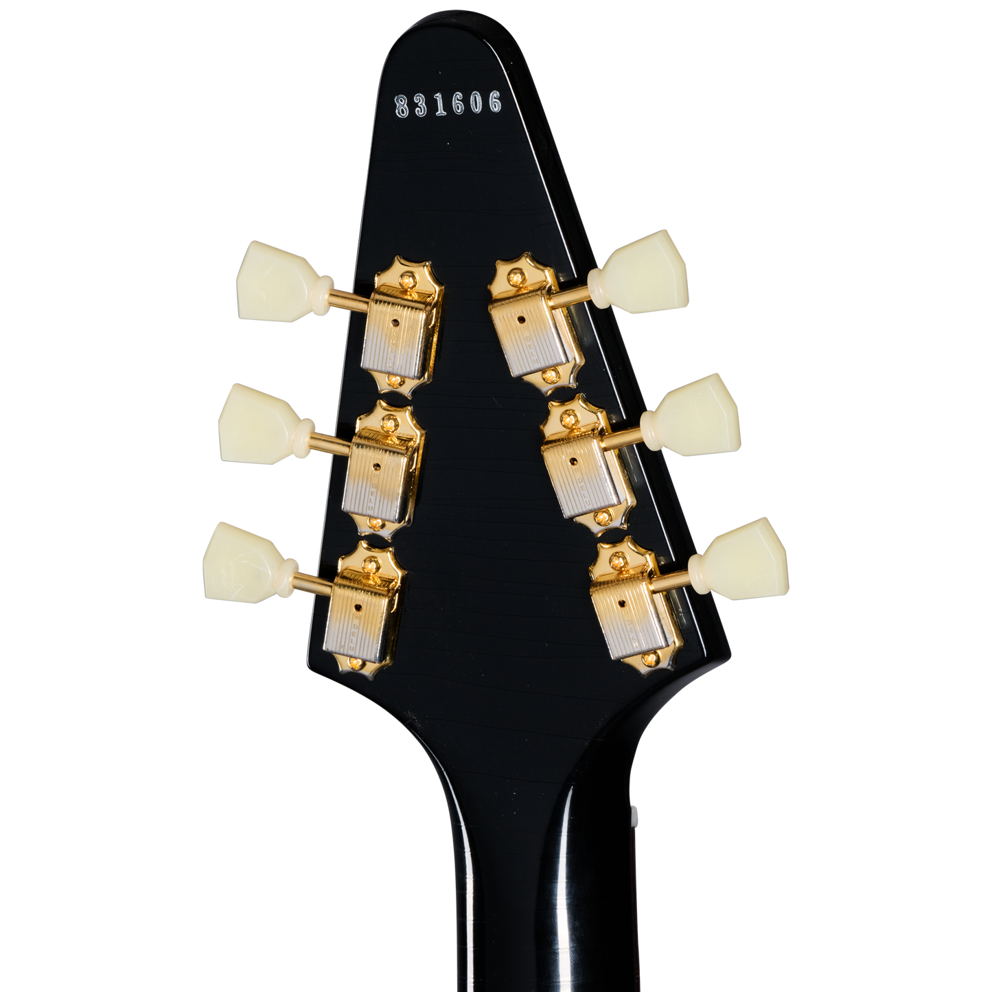 Gibson Custom 1958 Korina Flying V Reissue, Light Aged, Ebony Electric Guitar Gibson Custom