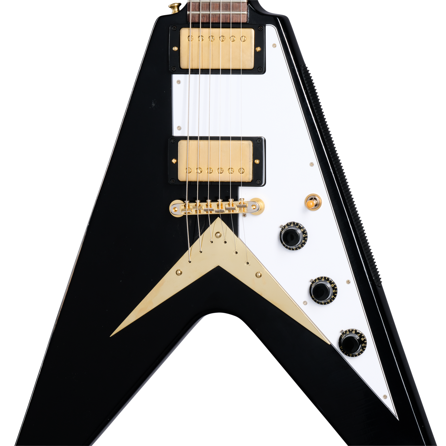 Gibson Custom 1958 Korina Flying V Reissue, Light Aged, Ebony Electric Guitar Gibson Custom