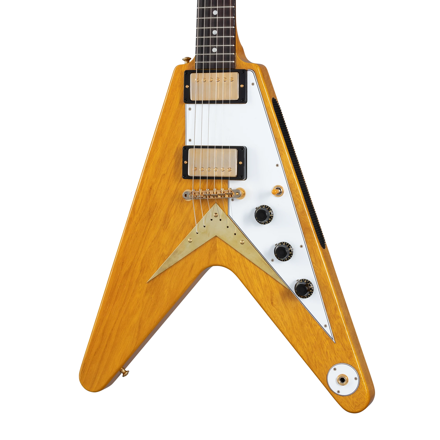 Gibson Custom 1958 Korina Flying V Reissue, Natural Electric Guitar Gibson Custom
