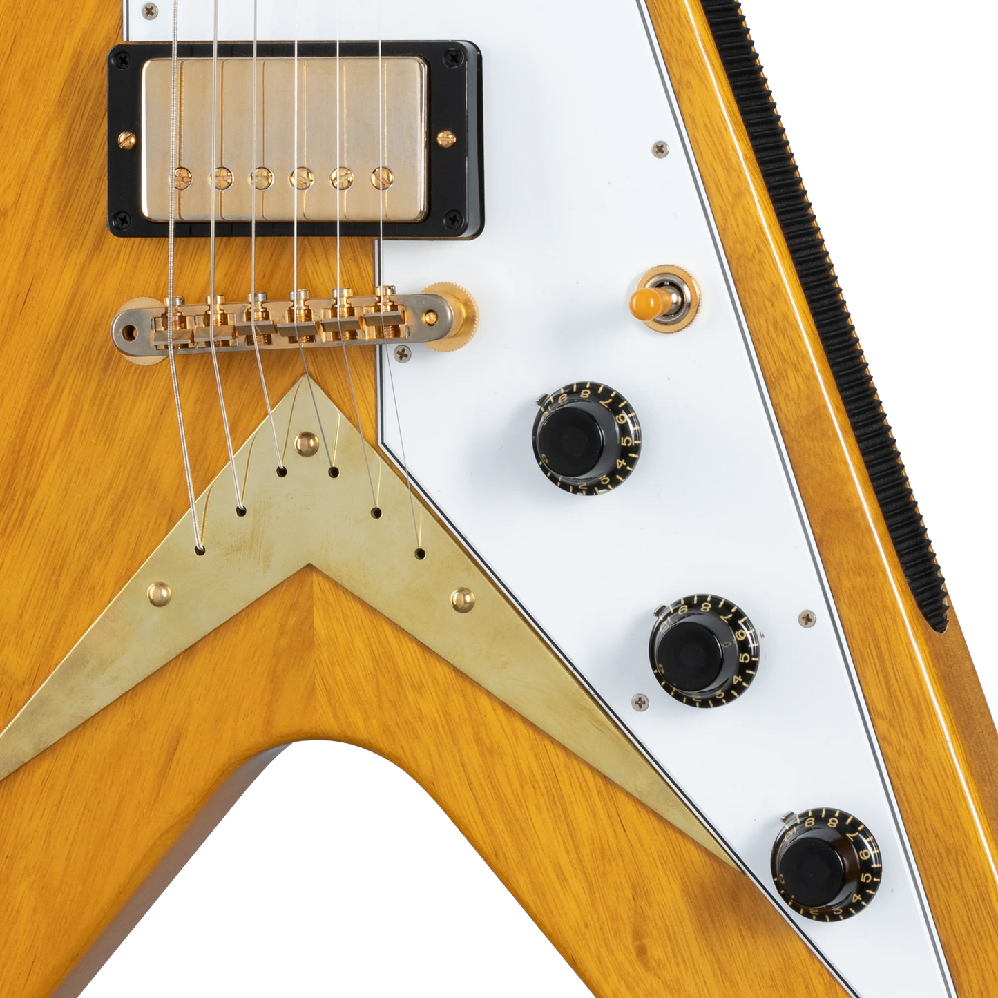 Gibson Custom 1958 Korina Flying V Reissue, Natural Electric Guitar Gibson Custom