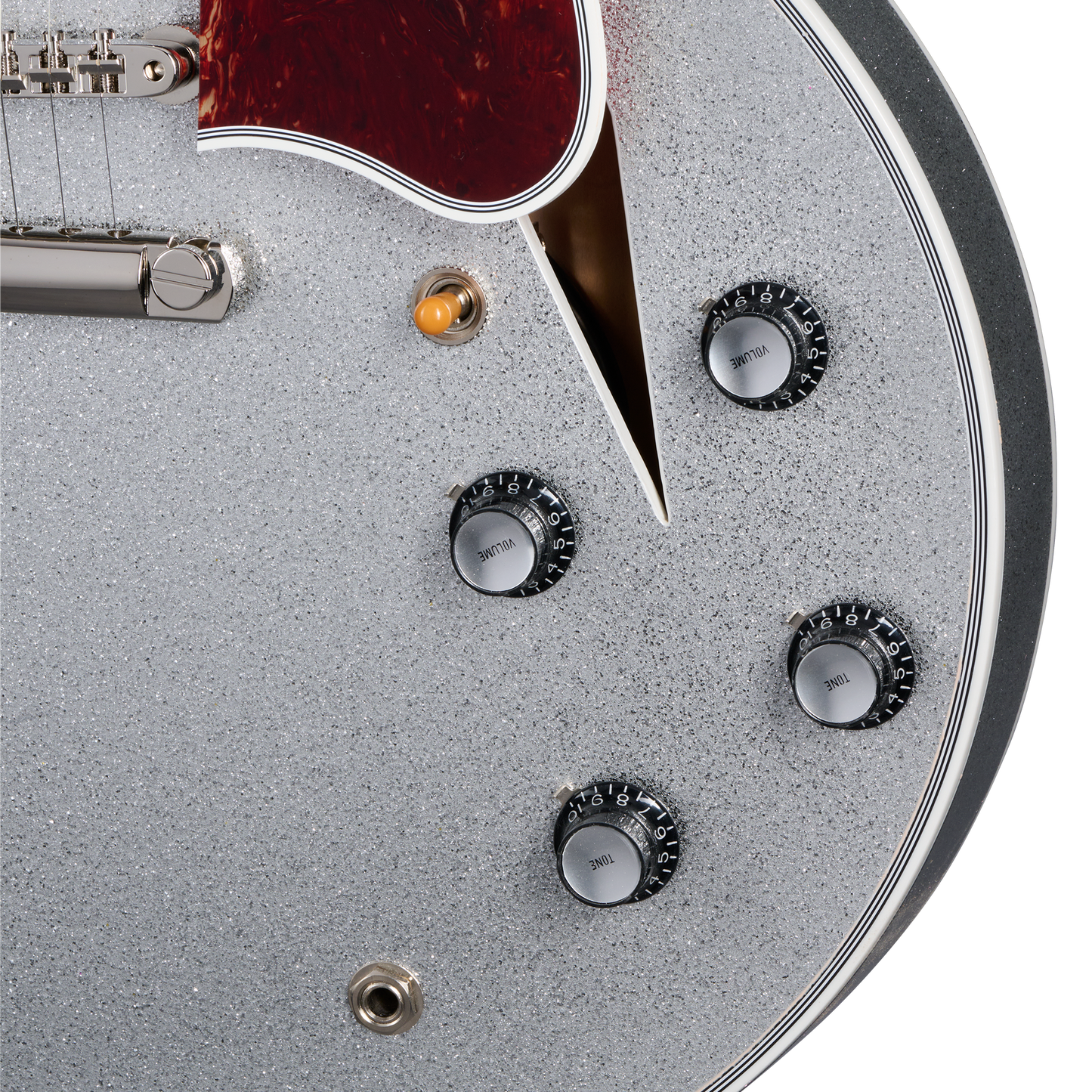 Gibson Custom 1959 ES-355 Reissue with Diamond F-Holes, Gloss, Silver Sparkle Electric Guitar Gibson Custom