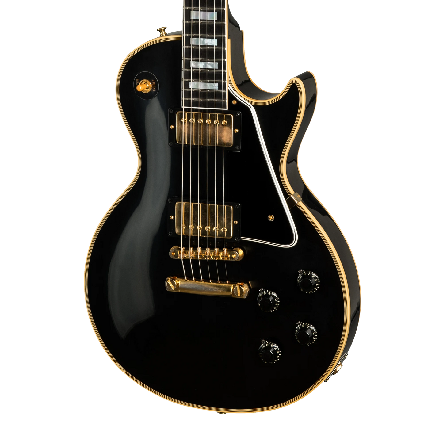 Gibson Custom 1957 Les Paul Custom Reissue, VOS, Ebony Electric Guitar Gibson Custom