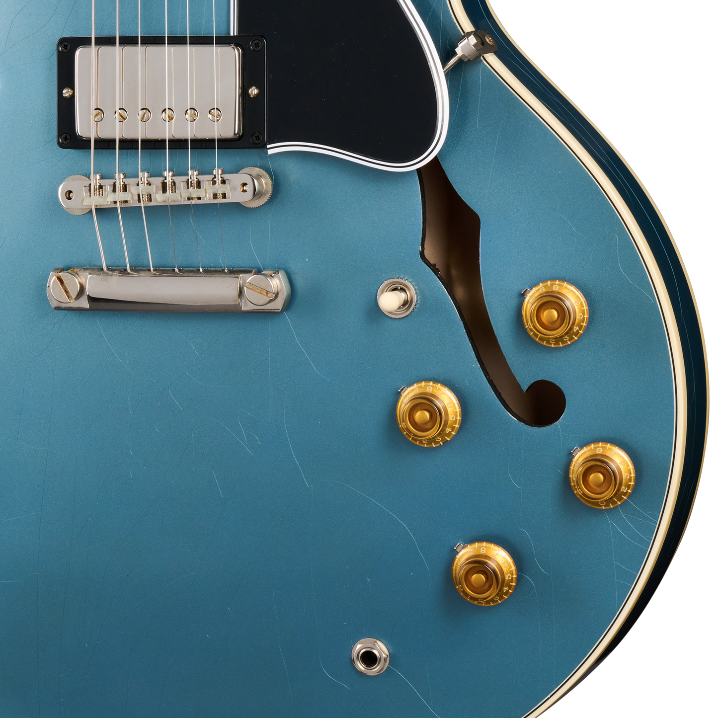 Gibson Custom 1964 ES-345 Reissue, Ultra Light Aged, Antique Pelham Blue Electric Guitar Gibson Custom
