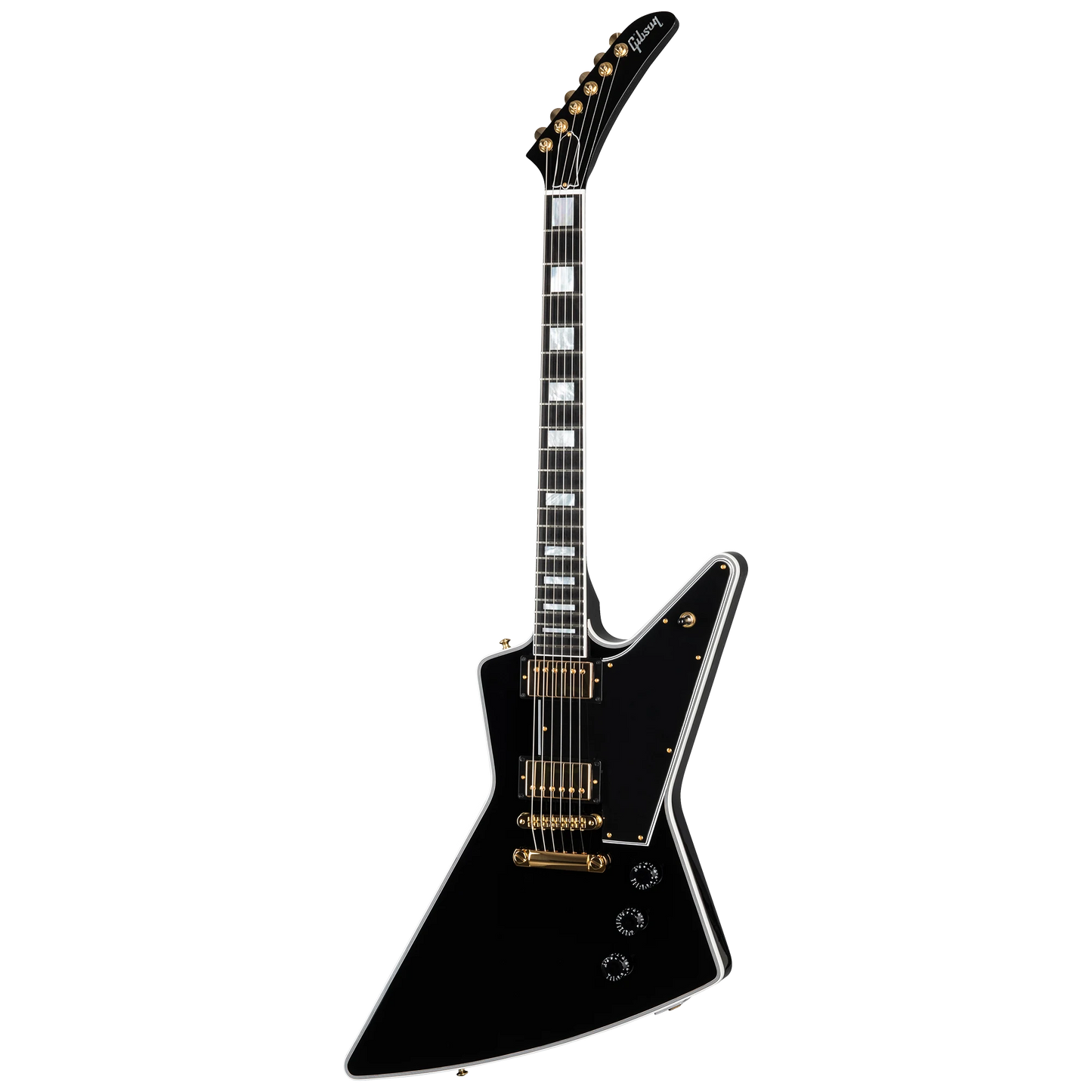 Gibson Custom Explorer Custom w/ Ebony Fingerboard Gloss, Ebony Electric Guitar Gibson Custom