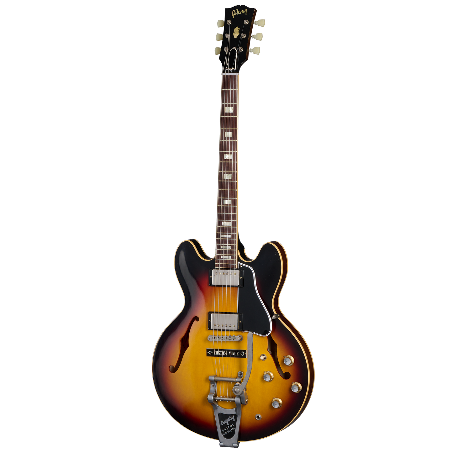 Gibson Custom 1964 ES-335 Reissue, Light Aged, Vintage Burst Electric Guitar Gibson Custom