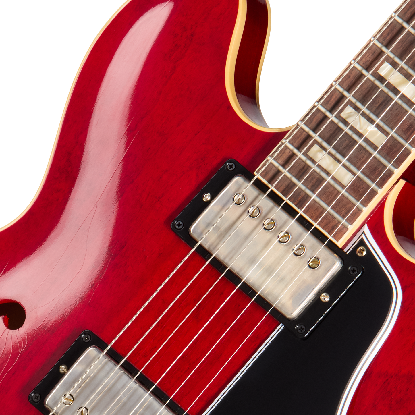 Gibson Custom 1964 ES-335 Reissue, Ultra Light Aged, Sixties Cherry Electric Guitar Gibson Custom