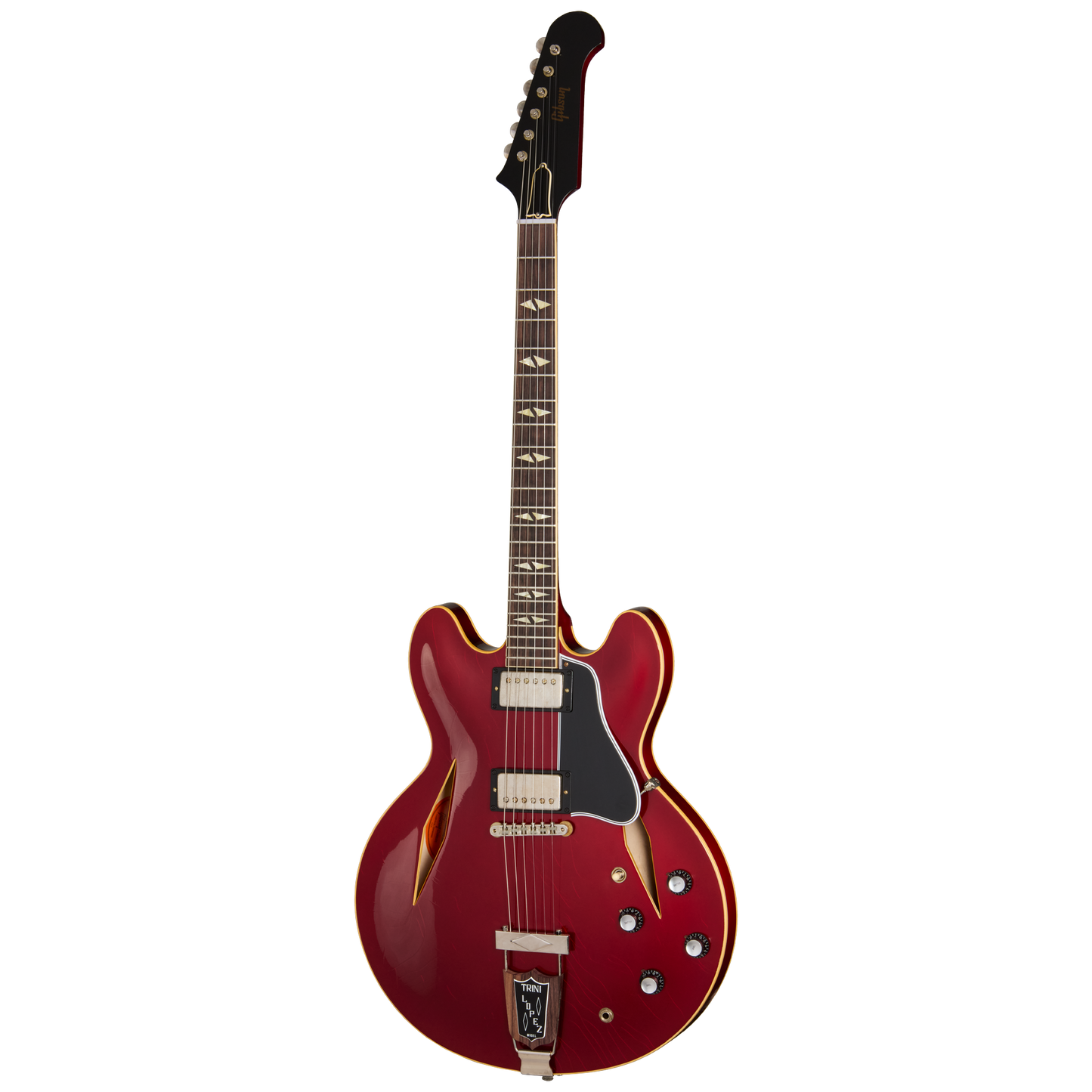 Gibson Custom 1964 Trini Lopez Standard Reissue, Ultra Light Aged, Sparkling Burgundy Electric Guitar Gibson Custom