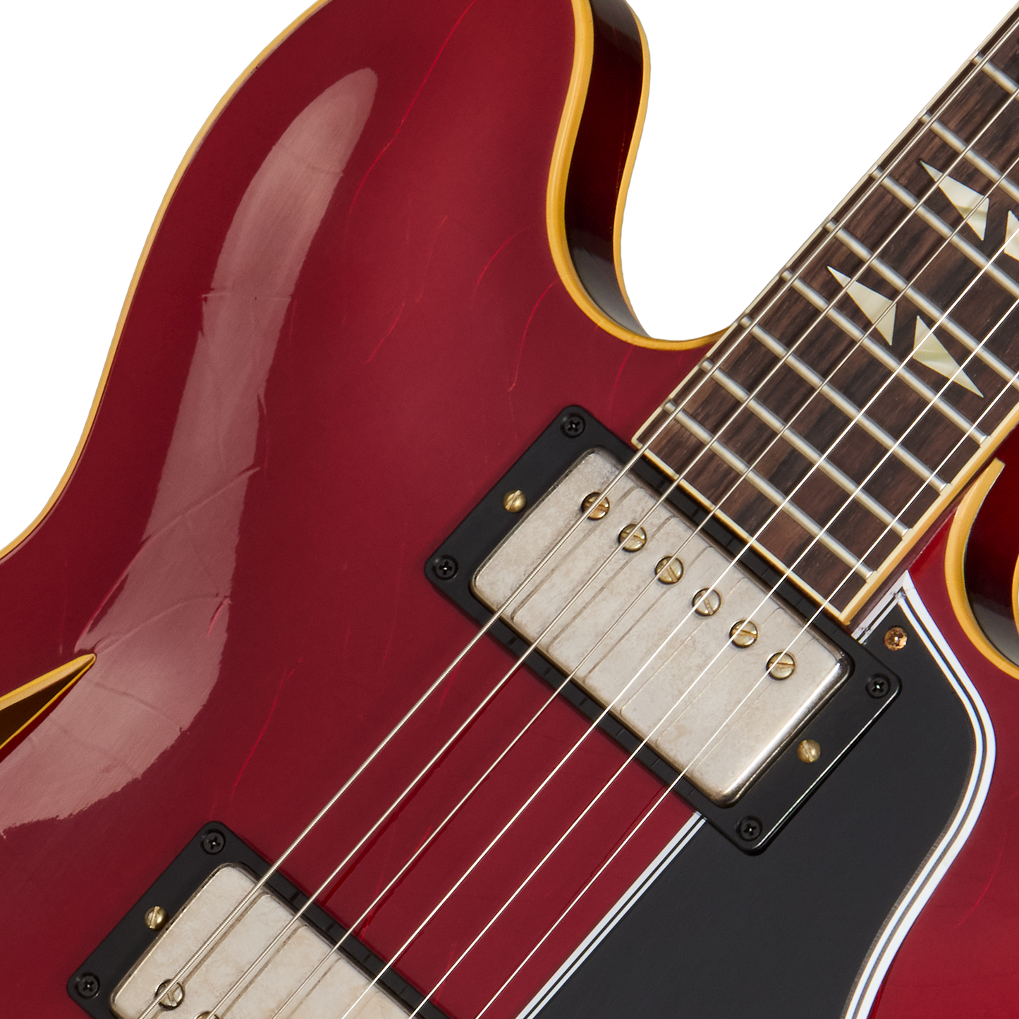 Gibson Custom 1964 Trini Lopez Standard Reissue, Ultra Light Aged, Sparkling Burgundy Electric Guitar Gibson Custom