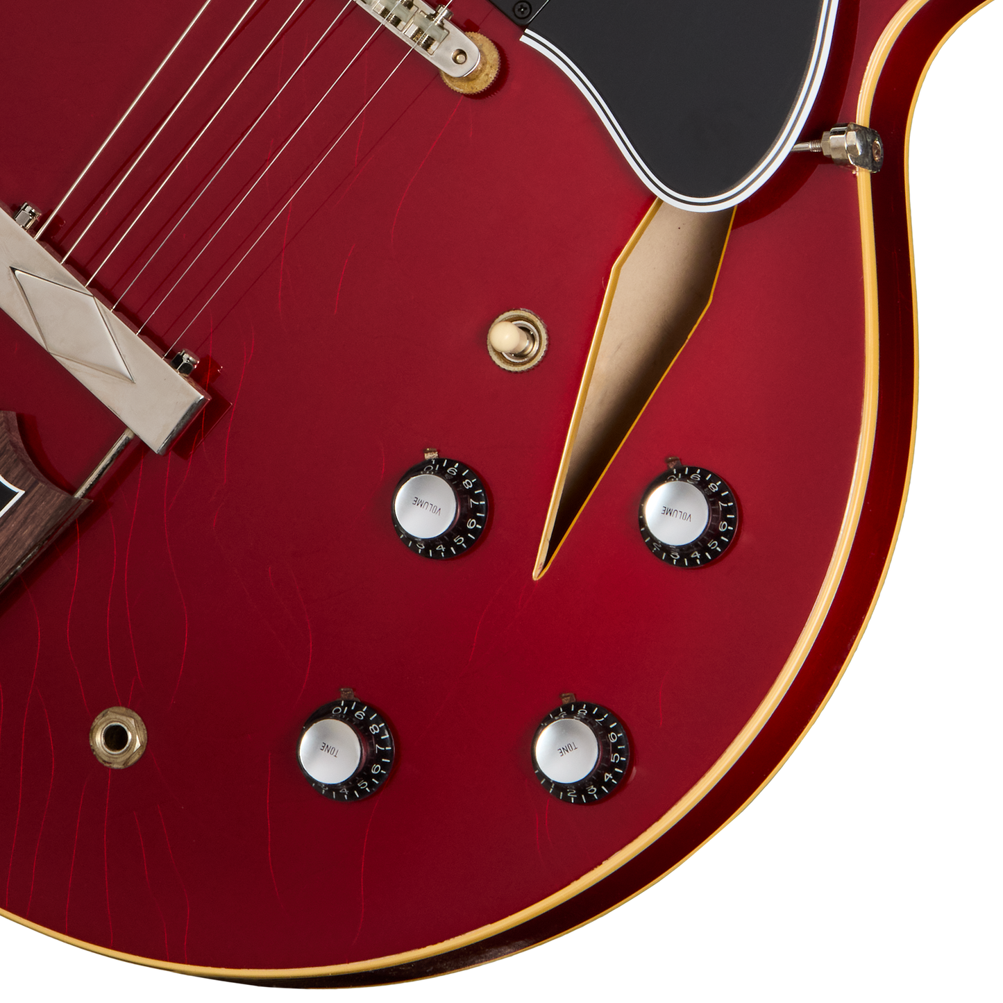 Gibson Custom 1964 Trini Lopez Standard Reissue, Ultra Light Aged, Sparkling Burgundy Electric Guitar Gibson Custom