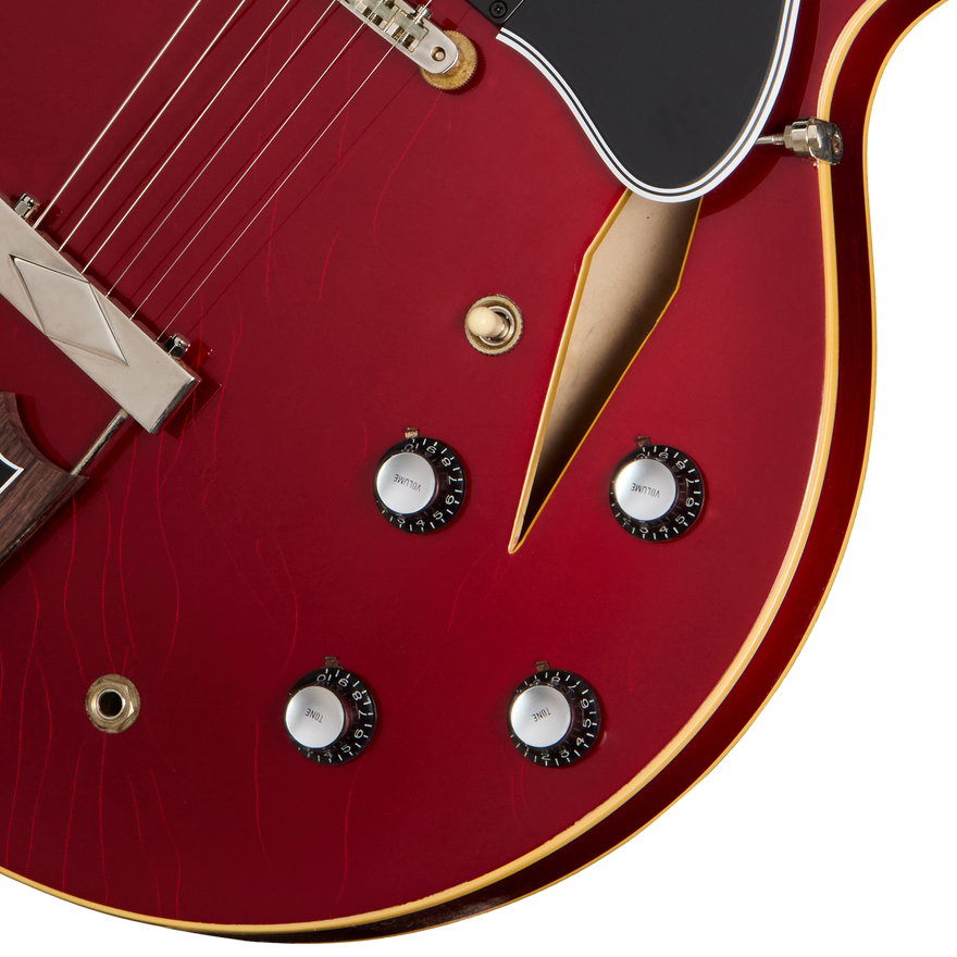 Gibson Custom 1964 Trini Lopez Standard Reissue, Ultra Light Aged, Sparkling Burgundy Electric Guitar Gibson Custom