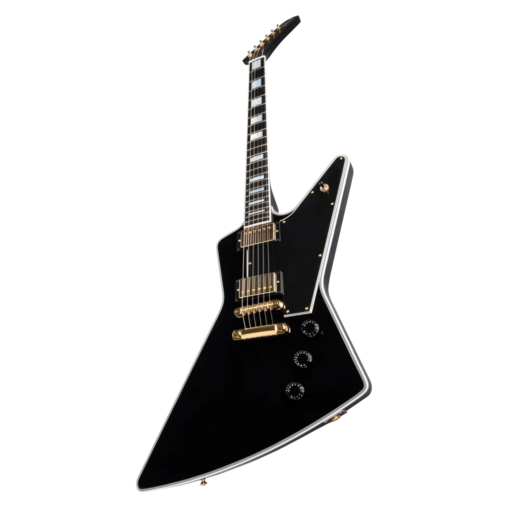 Gibson Custom Explorer Custom w/ Ebony Fingerboard Gloss, Ebony Electric Guitar Gibson Custom