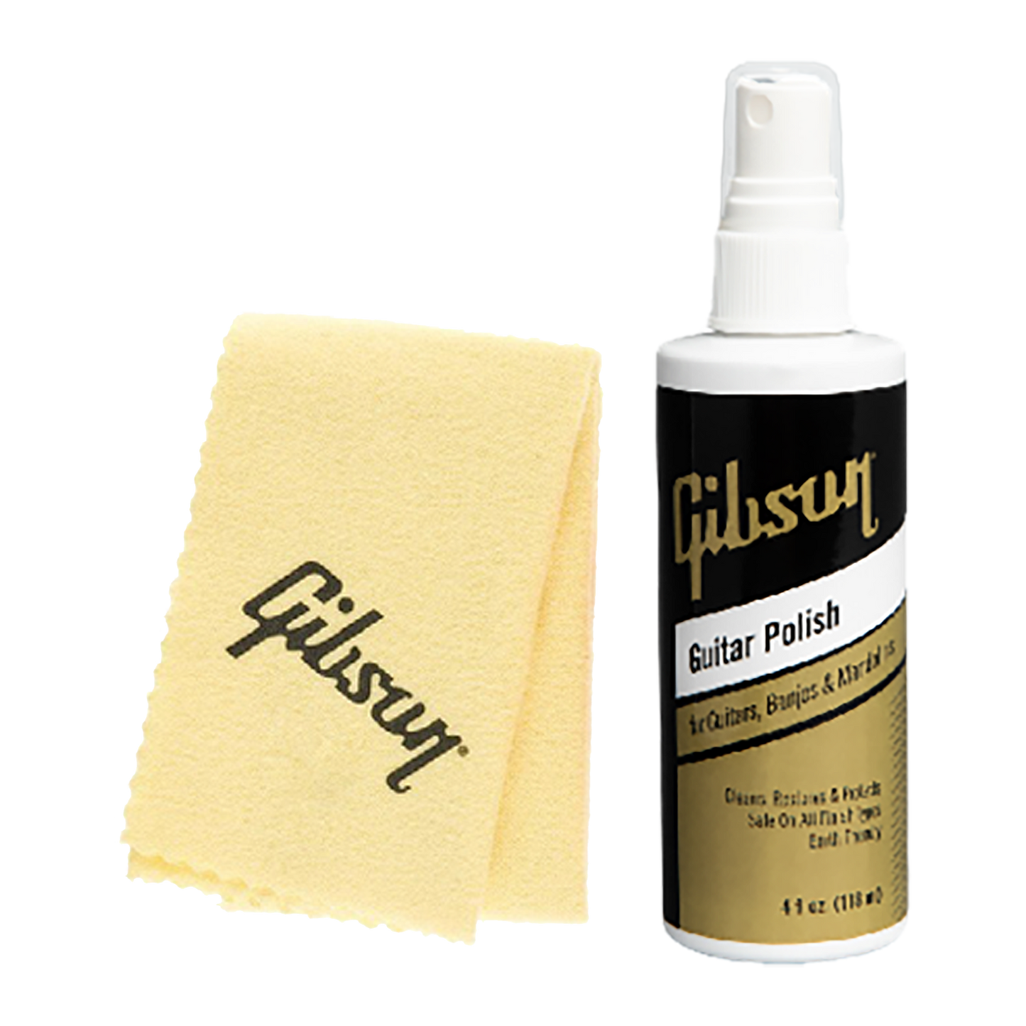 Gibson Guitar Polish + Cloth Combo Cleaning & Care Gibson