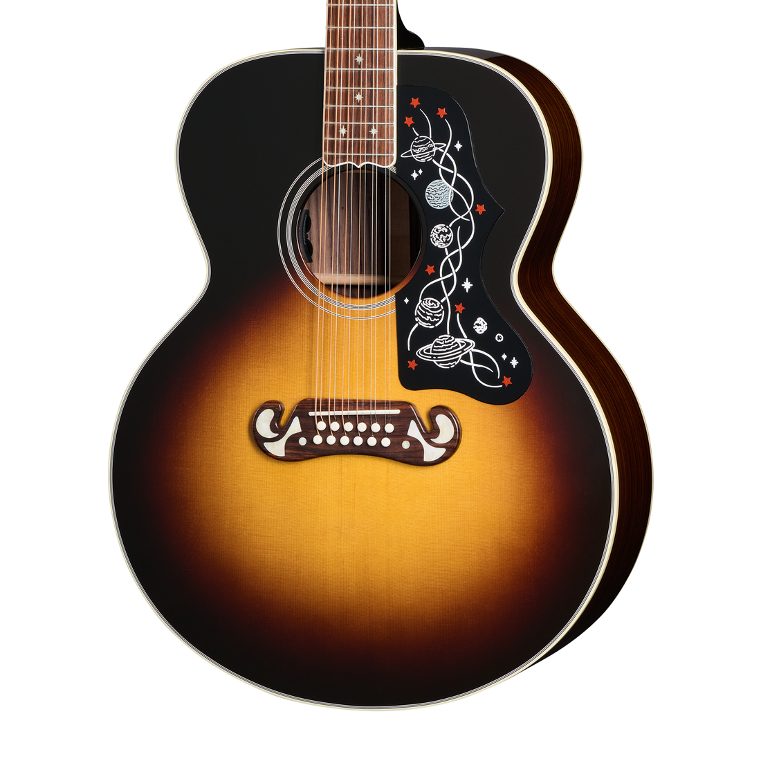 Gibson Custom Brian May SJ-200 12-String, Vintage Sunburst Acoustic Guitar Gibson Custom