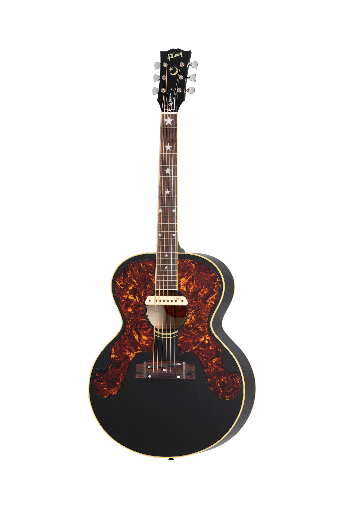 Gibson Custom Cat Stevens J-180 Collector's Edition, Ebony Acoustic Guitar Gibson Custom