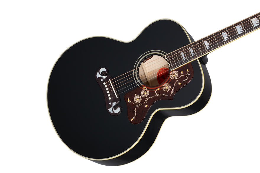Gibson Custom Elvis SJ-200, Ebony Acoustic Guitar Gibson Custom