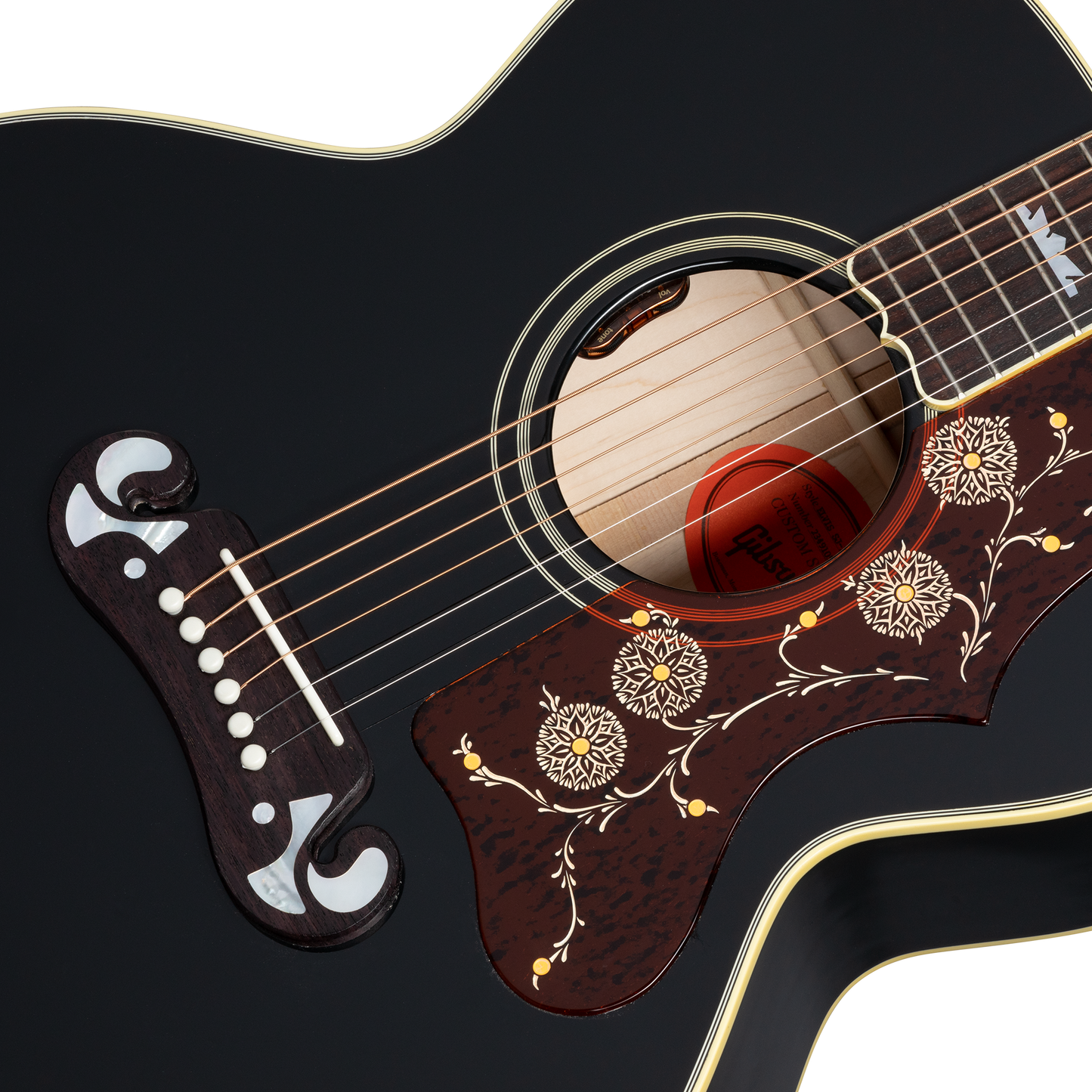 Gibson Custom Elvis SJ-200, Ebony Acoustic Guitar Gibson Custom