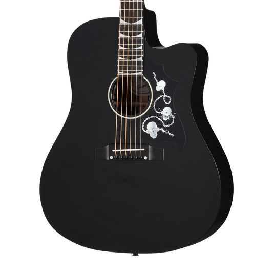 Gibson Dave Mustaine Songwriter, Ebony Acoustic Guitar Gibson