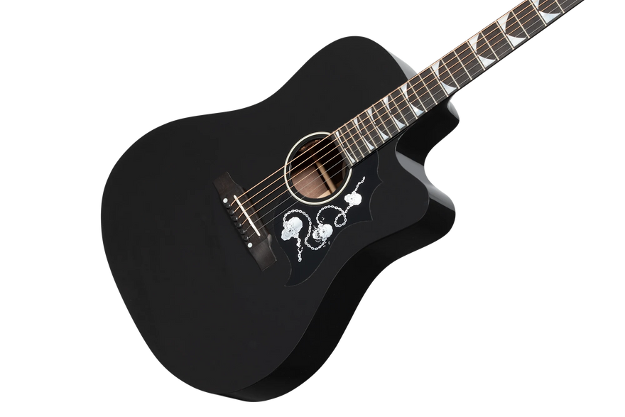 Gibson Dave Mustaine Songwriter, Ebony Acoustic Guitar Gibson