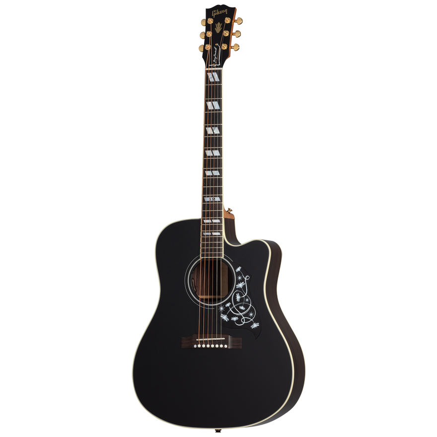 Gibson Jerry Cantrell "Fire Devil" Songwriter, Ebony Acoustic Guitar Gibson