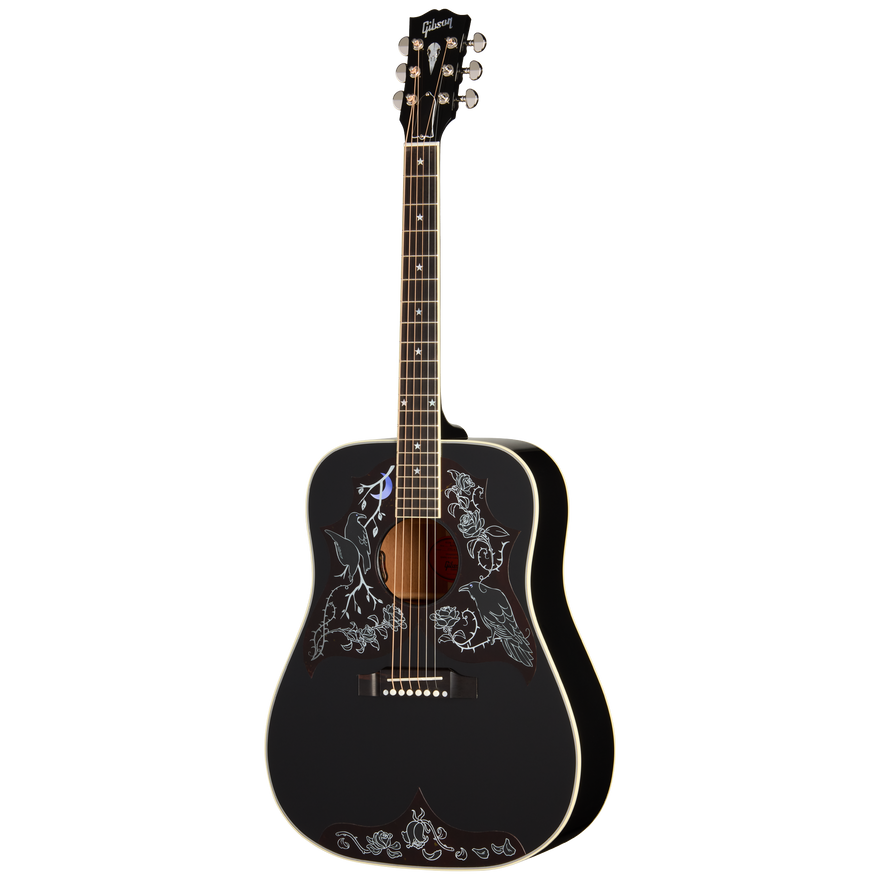 Gibson Custom Kirk Hammett Raven, Ebony Acoustic Guitar Gibson Custom