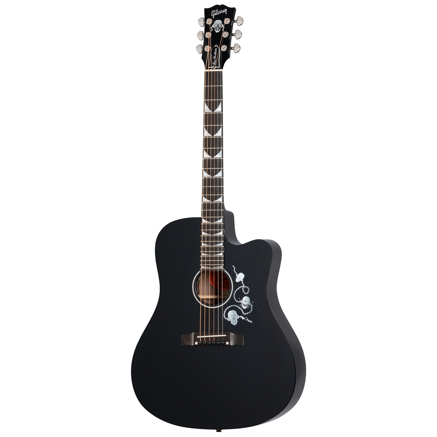 Gibson Dave Mustaine Songwriter, Signed, Ebony Acoustic Guitar Gibson